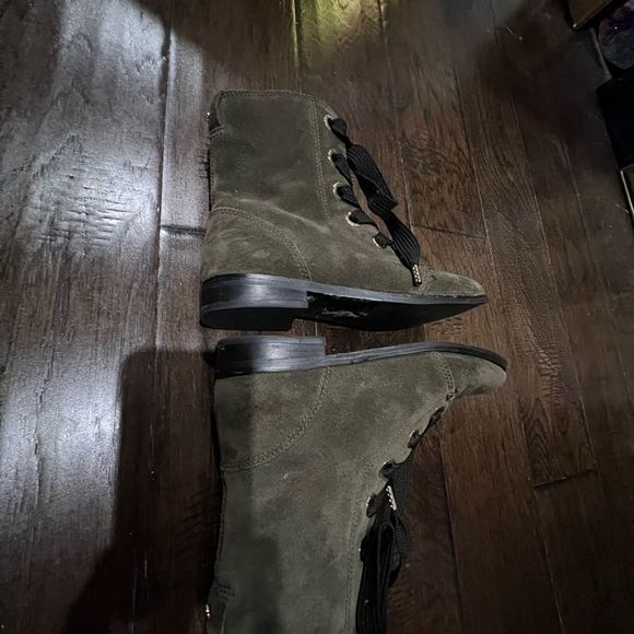 Kate Spade Raquel Suede Lace-Up Booties S : 6 Olive Green - Picture 11 of 16